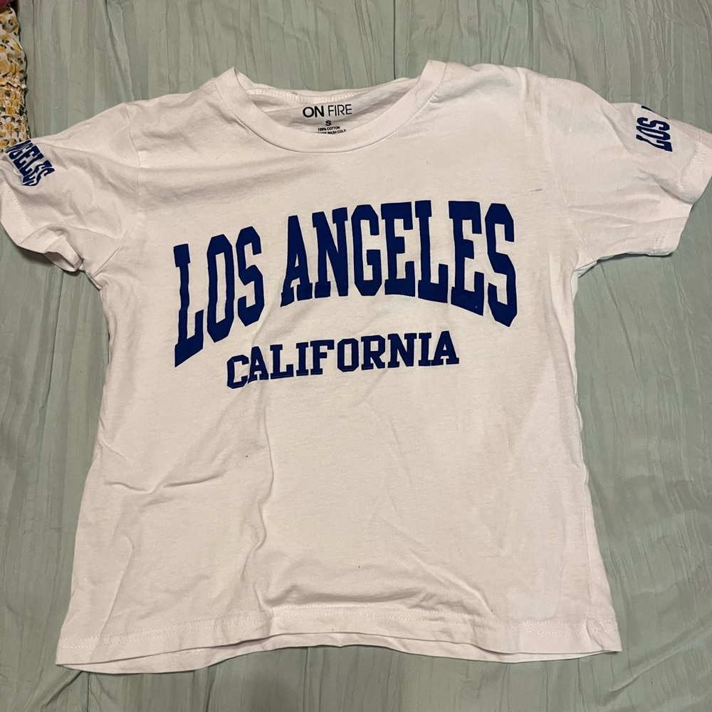 White loss Angeles shirt